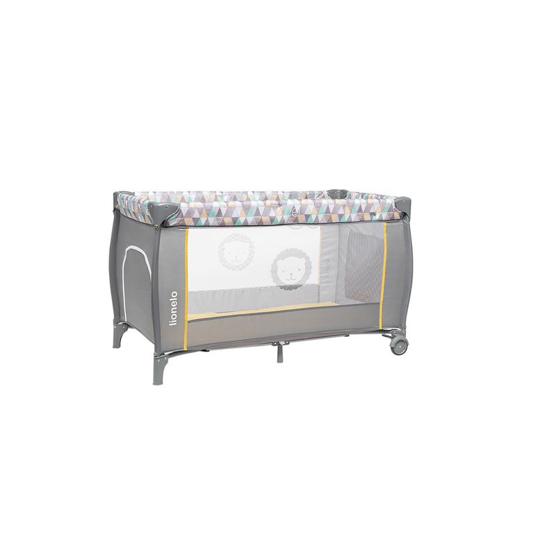 Patut Pliant Lionelo Sven Plus, 120x60 cm, Galben - imagine 10