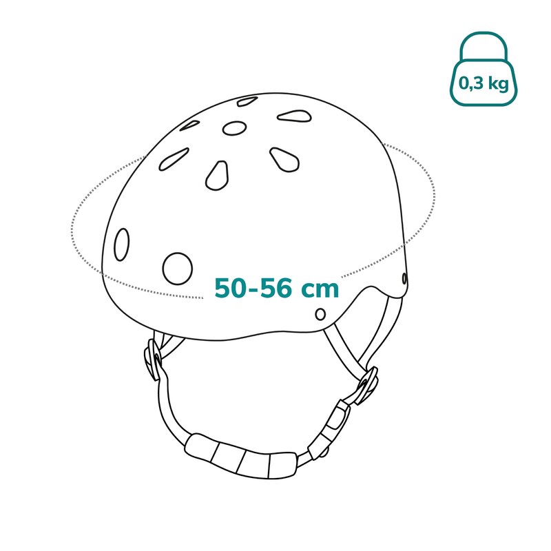 Casca copii Lionelo Albastru, Reglabila 50-56 cm