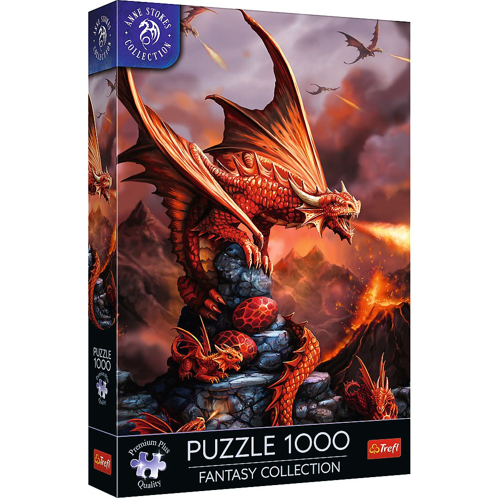 Puzzle Trefl Dragon de Foc 1000 piese Premium