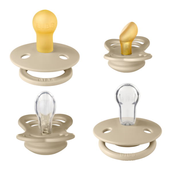 Set 4 Suzete Bibs Try-it Collection 0+, Vanilla - imagine 4