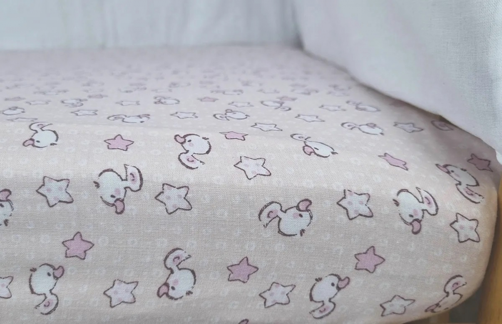 Set Cearceafuri Pink Ducks KidsDecor Bumbac 100% - imagine 4