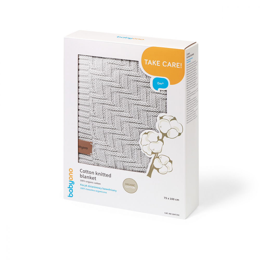 Babyono Paturica Bumbac Organic 100x75 cm - imagine 7