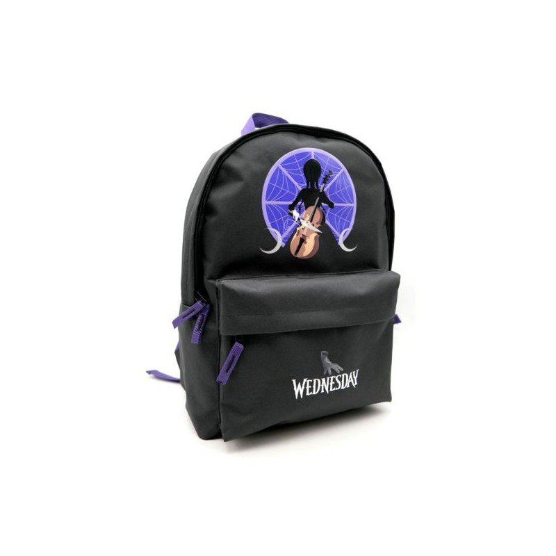 Ghiozdan Wednesday School Negru | Design Unic