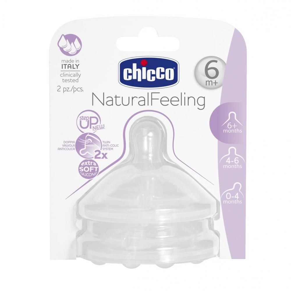 Tetina Chicco STEP UP 6l+ Hrană Groasă 2 Buc