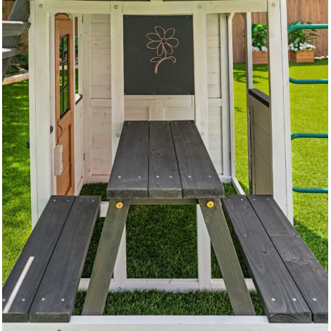 Complex Joaca KidKraft Woodland View cu Tobogan & Casuta - imagine 8