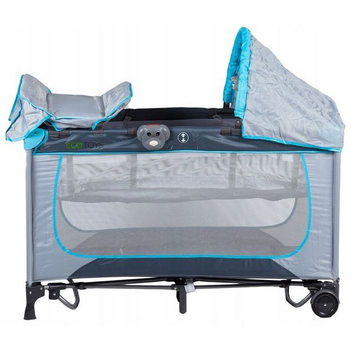 Patut pliant Ecotoys 625A cu functie leganare