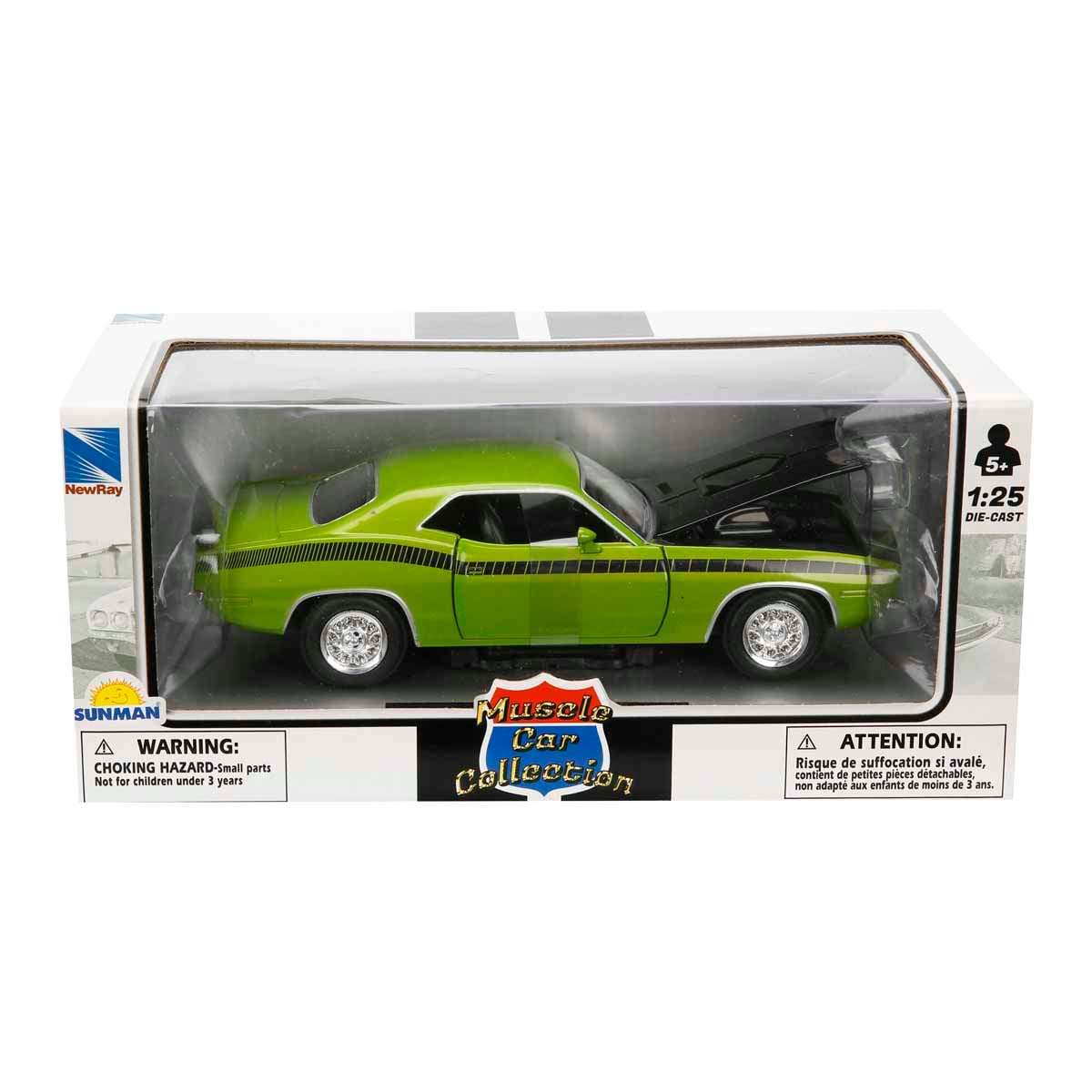 New Ray 1970 Plymouth Cuda 1:25 Verde