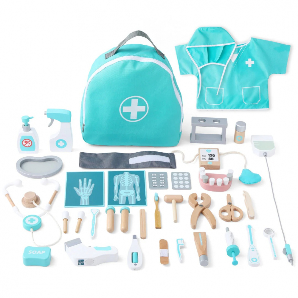 Trusă Doctor Lemn UMU Toys | 36 Piese Educativă