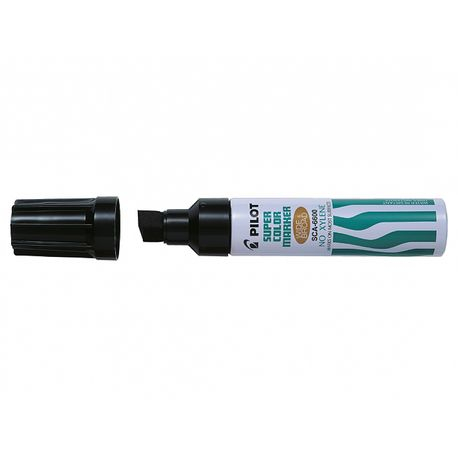 Marker Pilot Jumbo 12.5mm, vârf teșit, negru