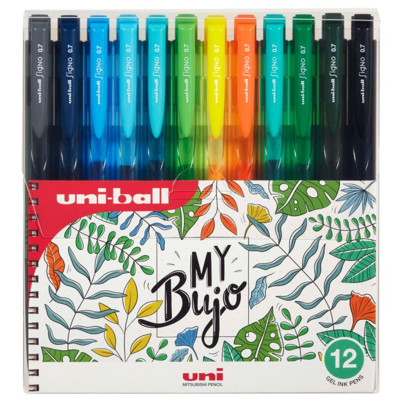 Set 12 Pixuri Uni-ball Signo My Bujo, 0.7mm
