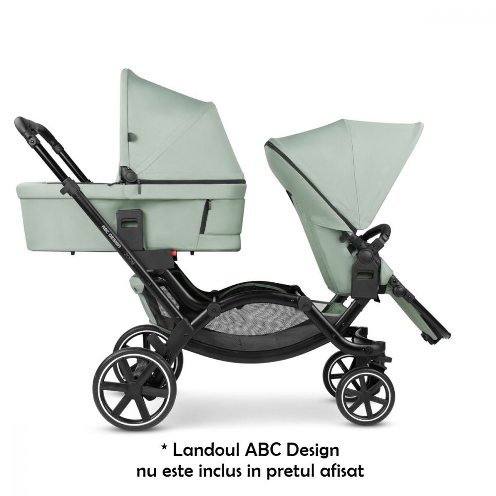 ABC Design Zoom Pine - Cărucior Gemeni Ergonomic - imagine 11