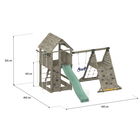 Complex Joaca Fungoo Spider Fortress, Lemn - imagine 7