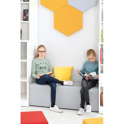Puf Ignifug Inflamea Triple Gri Moje Bambino - imagine 8