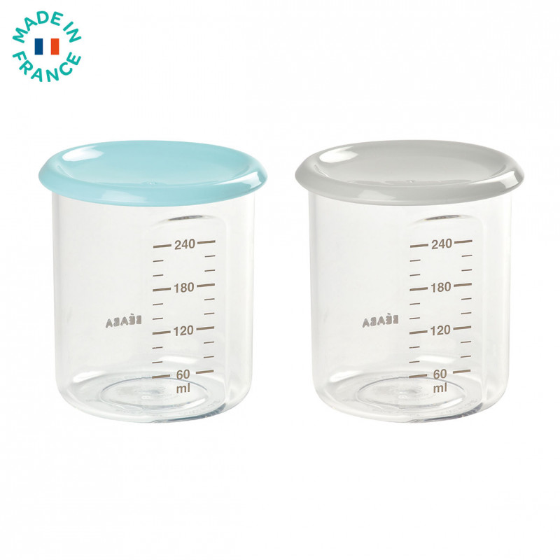 Set 2 recipiente Beaba Tritan 240ml Ermetice - imagine 2
