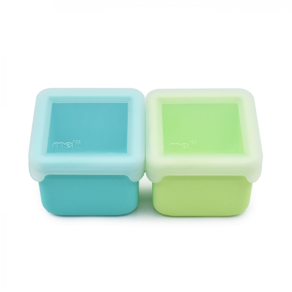 Set 2 Recipiente Melii Silicon Blue Lime
