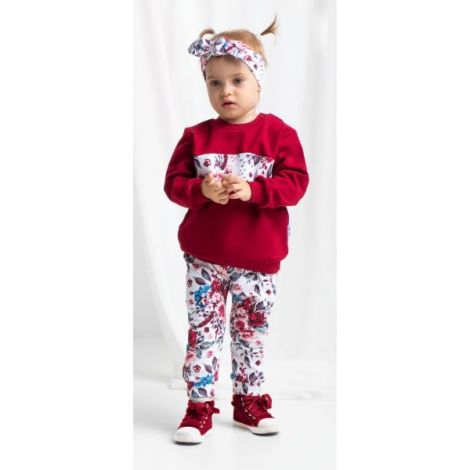 Bluză Fetițe Nicol cu Imprimeu Floral în Bumbac - imagine 2