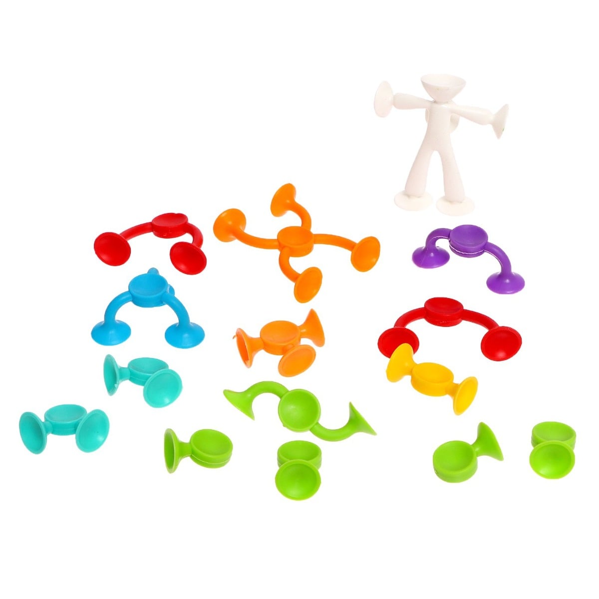 Joc de constructie cu ventuze Sunman, 7 piese