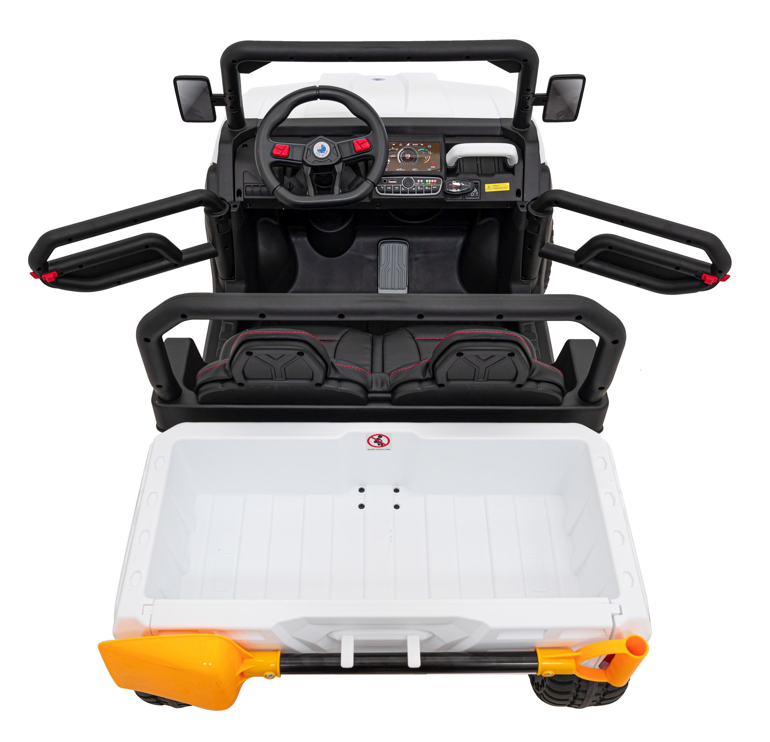 Masinuta Electrica 4x4 Pick Up Alb | Autokids - imagine 6