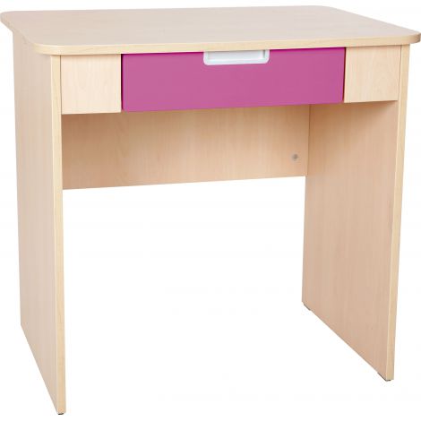 Birou Quadro Roz cu Sertar | Moje Bambino