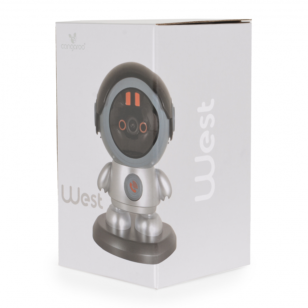 Cangaroo West Grey - Camera Wi-Fi Baby Monitor 360° - imagine 3
