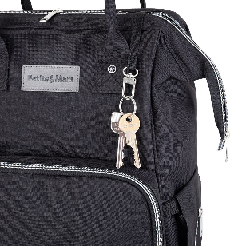 Rucsac Mamici Petite&Mars Jack Negru Organizare - imagine 6