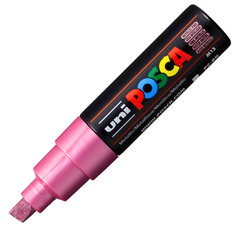 Marker Posca PC-8K 8mm Roz Metalizat