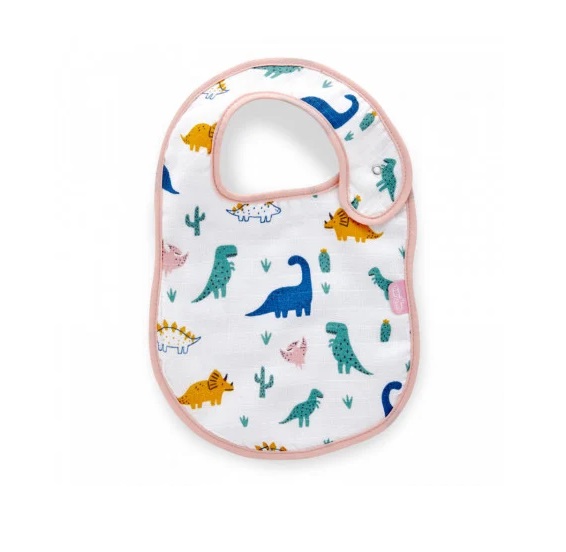 Baveta BabyJem Muselina Dino, 100% Bumbac