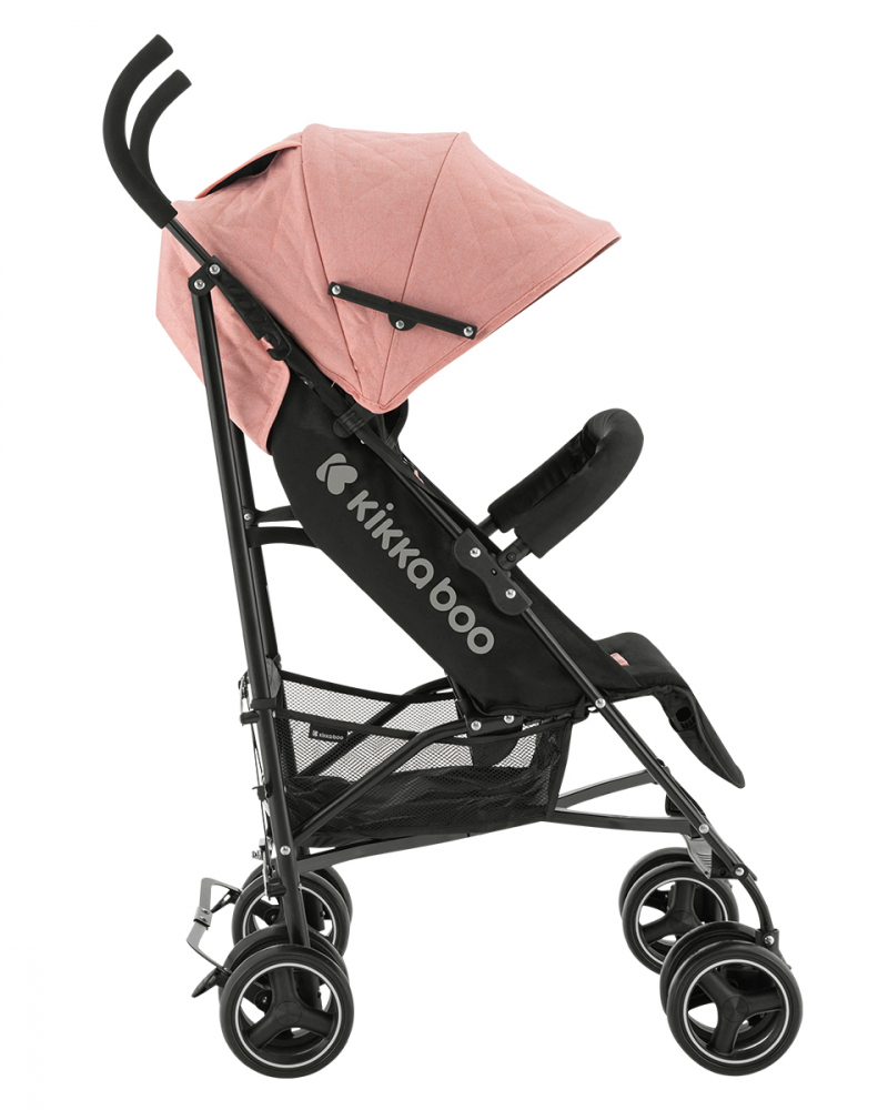 Carucior KikkaBoo Beetle Pink, Pliere Umbrela, Usor - imagine 3