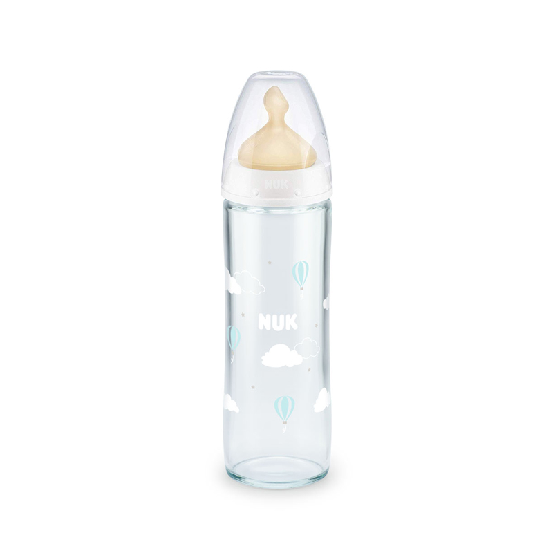 Biberon NUK New Classic 240ml, Latex, 0-6 luni