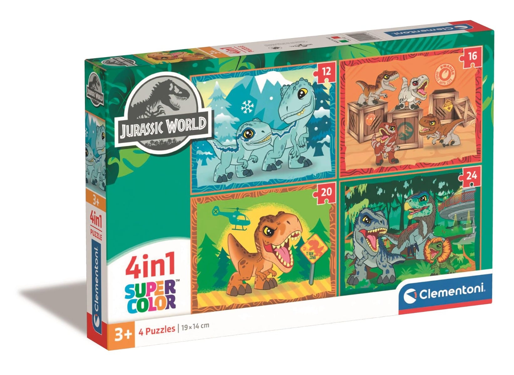 Puzzle Clementoni Jurassic World 4 in 1