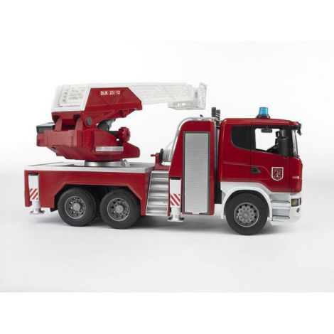 Camion Pompieri Scania Bruder cu Scara și Apă - imagine 4