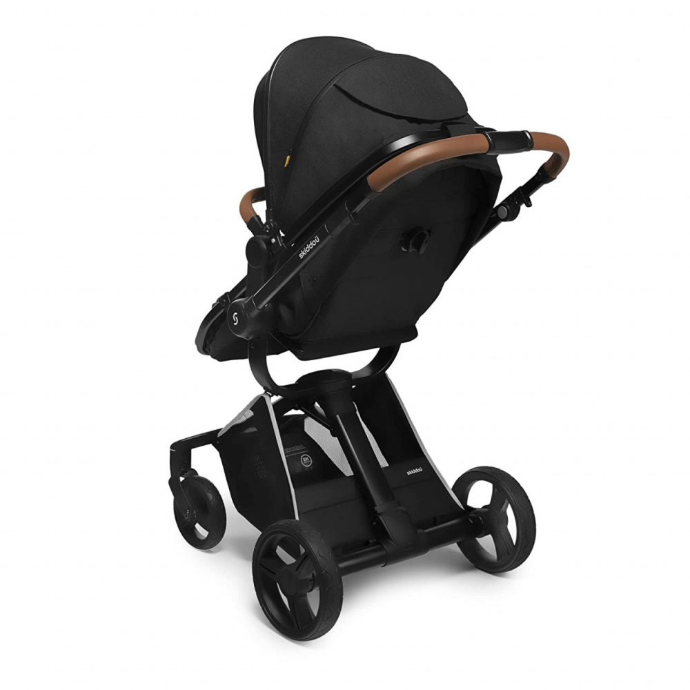 Carucior 2 in 1 Skiddou Onyx Negru, Compact - imagine 6