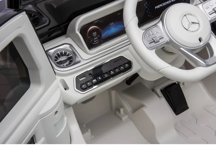 Masina Electrica Mercedes EQG 12V, 2.4G, Roti EVA - imagine 9