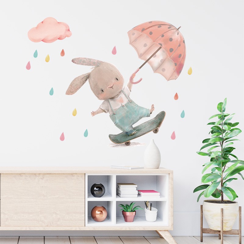 Sticker Decorativ Iepuras Skateboard Sipo - imagine 4