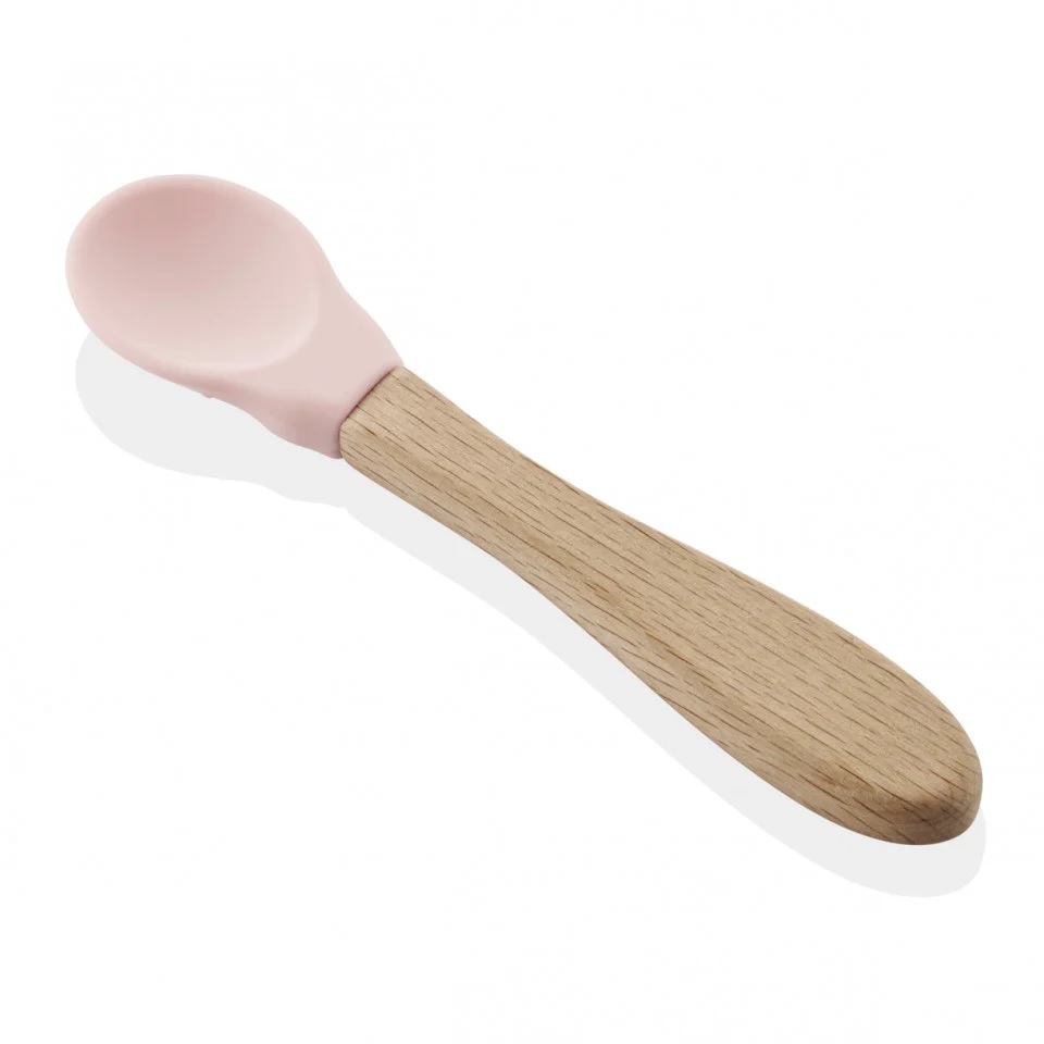Lingurita BabyJem Diversificare, Maner Lemn & Silicon