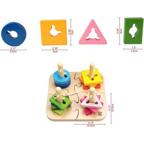 Hape Puzzle Creativ Lemn – Dezvoltă Imaginația - imagine 9