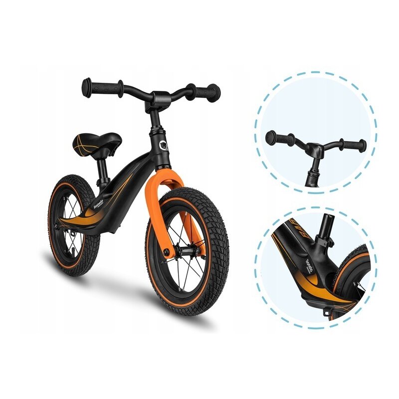 Bicicleta Balance Lionelo Bart Air 12 Inch, Magneziu - imagine 3
