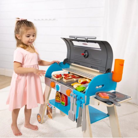 Set Bucătărie Grill Pizza Melissa & Doug Lemn - imagine 9