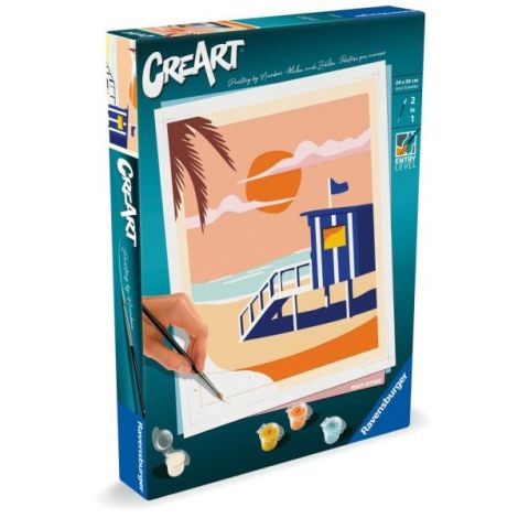 Ravensburger CreArt Pictură pe Numere Plajă - imagine 2