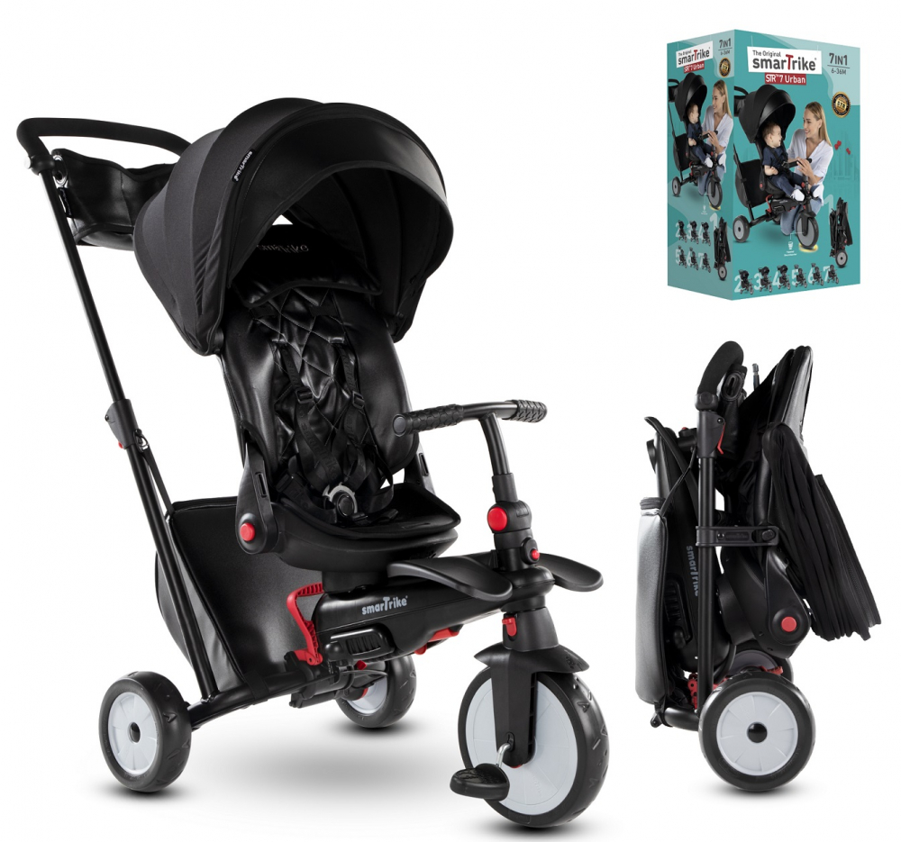 Smart Trike 7 in 1 Urban Black | Tricicletă Ultrapliabilă - imagine 6