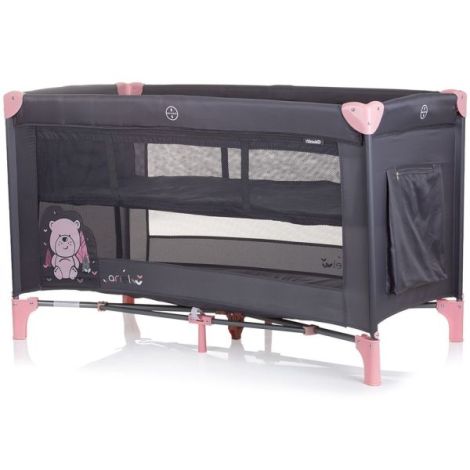 Patut pliabil Chipolino Ariel Flamingo 2 niveluri - imagine 2
