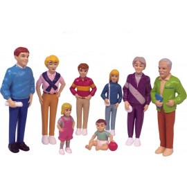 Set 8 Figurine Familie Europeni - Miniland