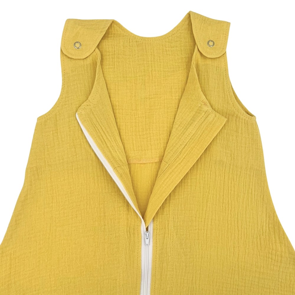 Sac de dormit muselină Kids Decor, 0.3 TOG, Galben