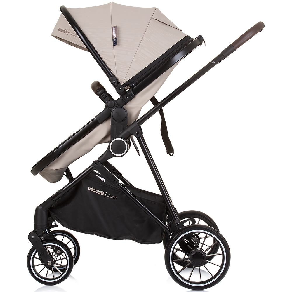 Carucior Chipolino Aura 2 in 1, Macadamia, Reversibil - imagine 3
