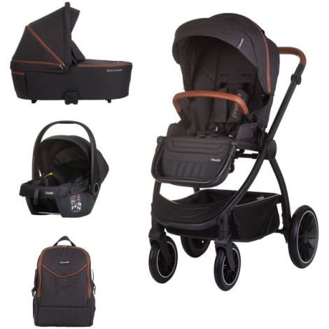 Carucior Chipolino Prestige 3 in 1 Negru - Sistem Complet