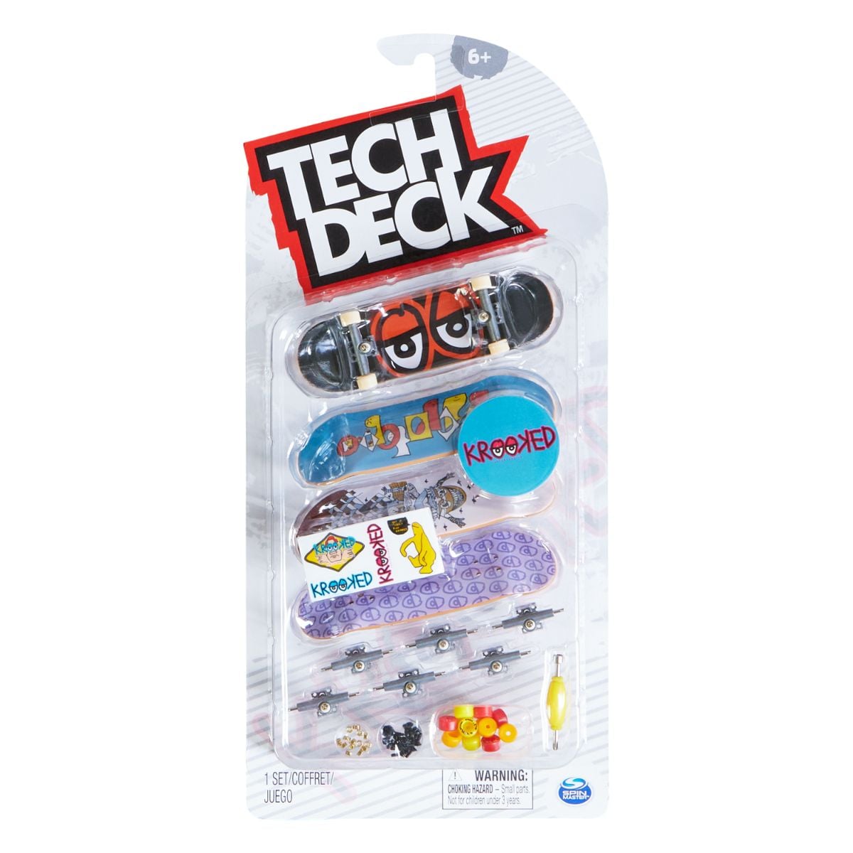 Set 4 Mini Placi Skateboard Tech Deck Krooked