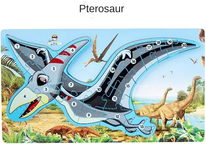 Puzzle 3D Pterosaur din lemn, Amacs