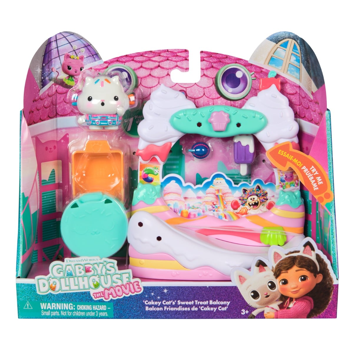 Set Gabby's Dollhouse Cakey Cat Balcony