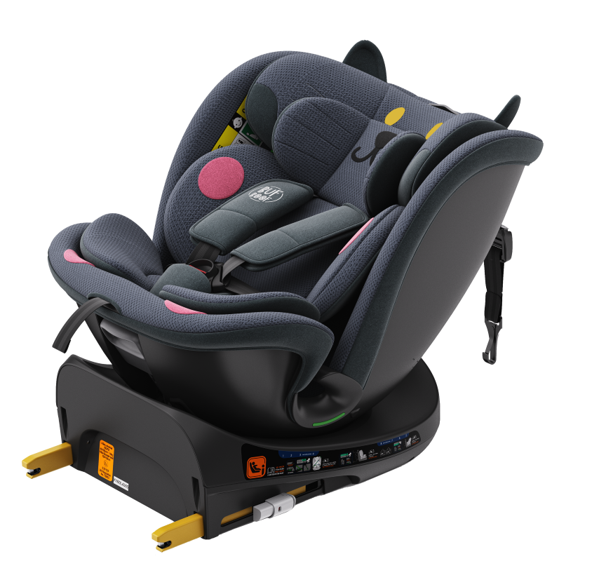 Scaun Buf Boof B-Joy Deluxe iSize Rotativ 360°