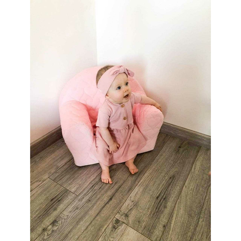 Fotoliu New Baby Hearts Pink, Catifelat - imagine 4